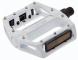 PED 77 B P. Pedali Bmx in alluminio Pro bianco con perno grosso 9/16